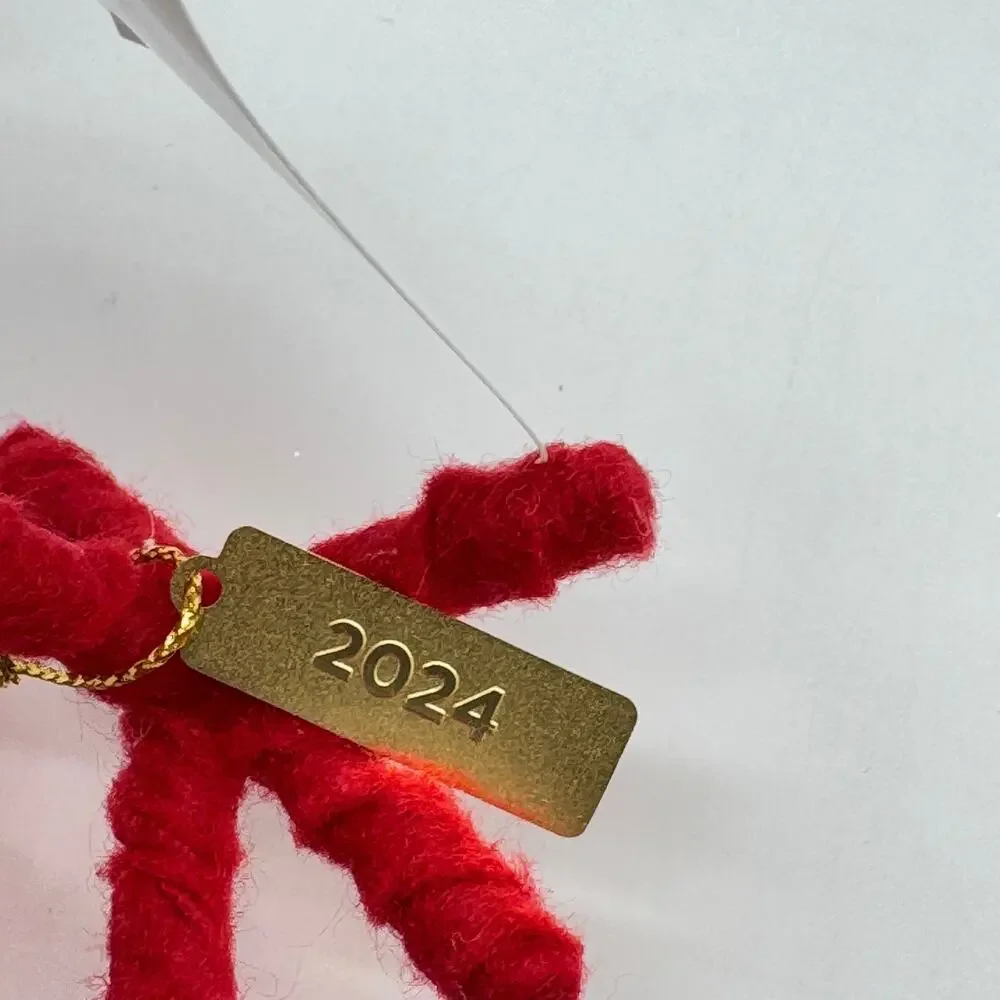 Target Wondershop Featherly Friends Red Mushroom Felt Bird Capster 2024 NEW